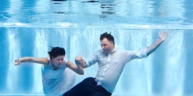 Hochzeitsfotos - Art des Shootings: Unterwassershooting - Puch bei Hallein - Fotostudio Fritz