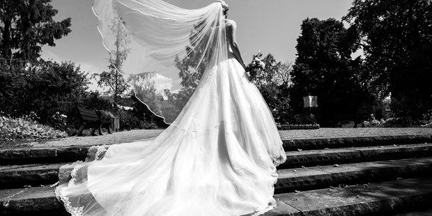 Hochzeitsfotos - Berufsfotograf - Bruchköbel - Brautkleid mit Schleier - Ralf Milde
