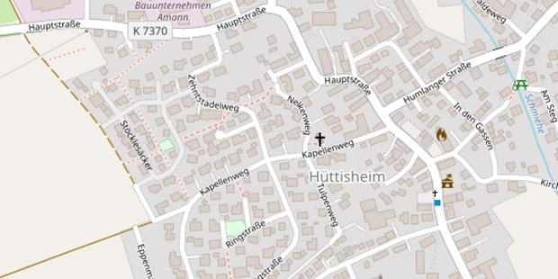 Hochzeitsfotograf auf Satellitenbild