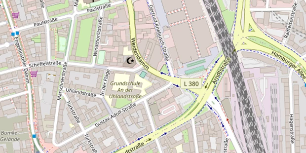 Hochzeitsfotograf auf Satellitenbild