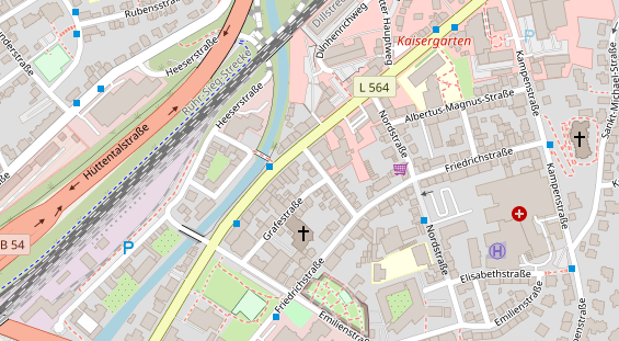 Hochzeitsfotograf auf Satellitenbild