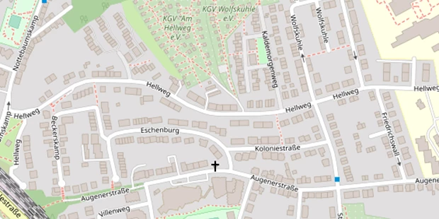Hochzeitsfotograf auf Satellitenbild