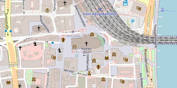 Hochzeitsfotograf auf Satellitenbild
