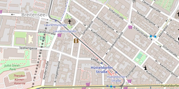 Hochzeitsfotograf auf Satellitenbild