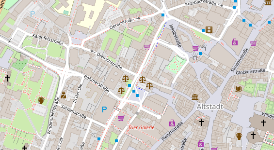 Hochzeitsfotograf auf Satellitenbild