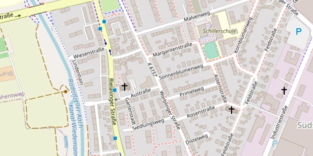 Hochzeitsfotograf auf Satellitenbild