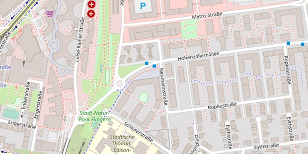Hochzeitsfotograf auf Satellitenbild