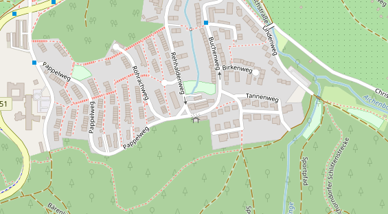 Hochzeitsfotograf auf Satellitenbild