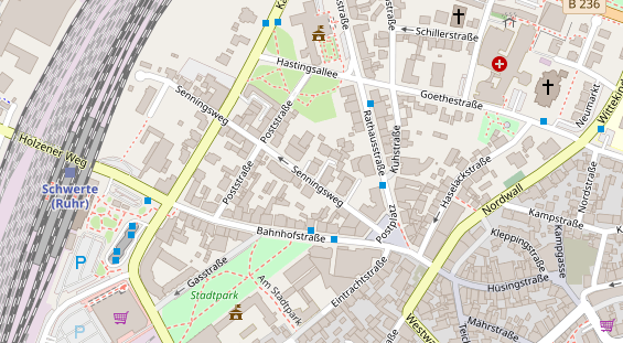 Hochzeitsfotograf auf Satellitenbild