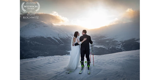 Hochzeitsfotos - Art des Shootings: After Wedding Shooting - Bludenz - Winterhochzeit in St. Moritz im Engadin - Stefanie Blochwitz Fotografie - Nordlichtphoto