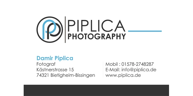 Hochzeitsfotos - Copyright und Rechte: Bilder kommerziell nutzbar - Neckargemünd - Visitenkarte - Damir Piplica Photography