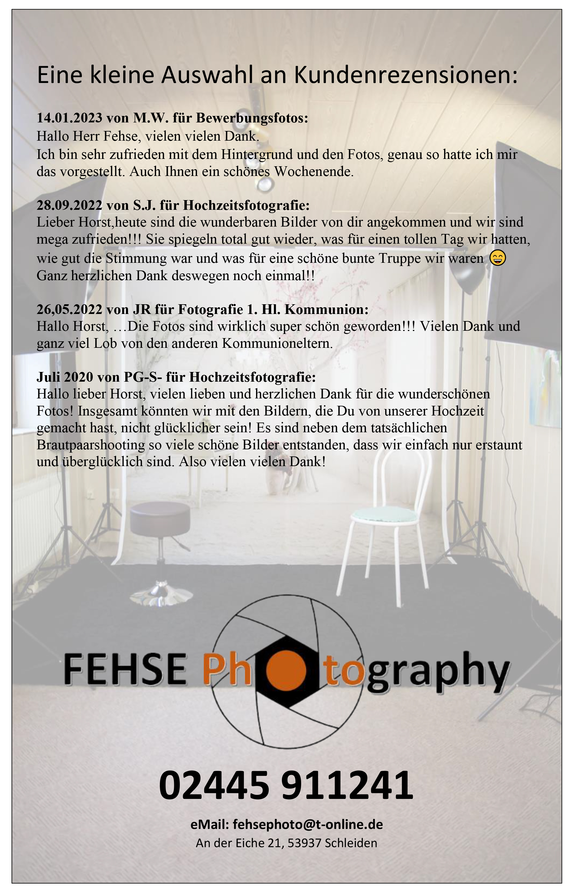 Hochzeitsfotograf: FEHSE PHOTOGRAPHY