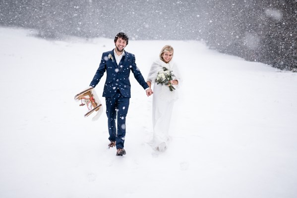 Hochzeitsfotograf: Winter Hochzeit | Susi & Woifi | Mondsee - Birgit Schulz Fotografin