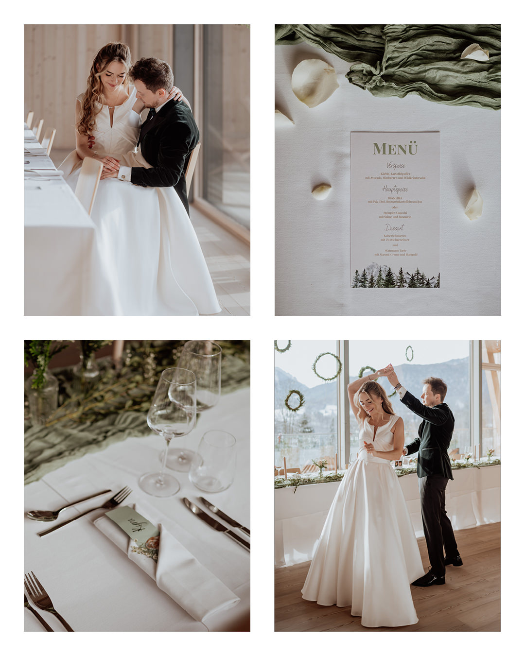 Hochzeitsfotograf: details table setting bride and groom modern Wedding Photography paparazzi style Hochzeitsfotograf Berchtesgaden Hochzeitsfotograf Salzburg - Angelika Wagener Fotografie