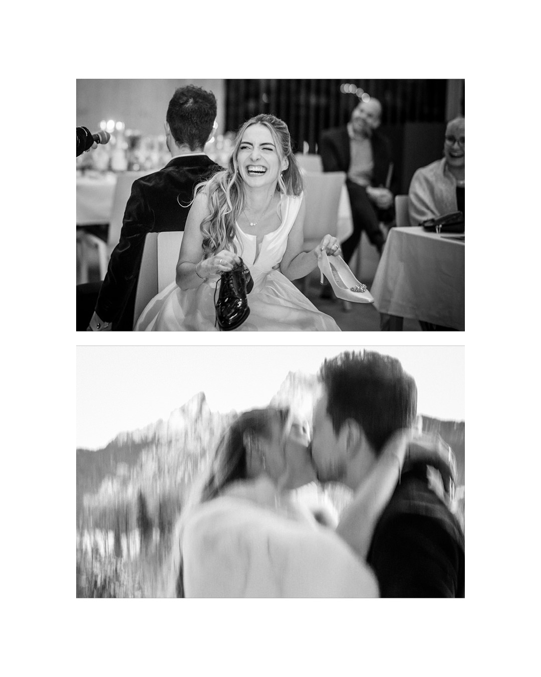 Hochzeitsfotograf: Braut lachend Hochzeitsfeier Kulturhof Stanggass Hochzeitsfotograf Berchtesgaden Paparazzi Style Photography - Angelika Wagener Fotografie