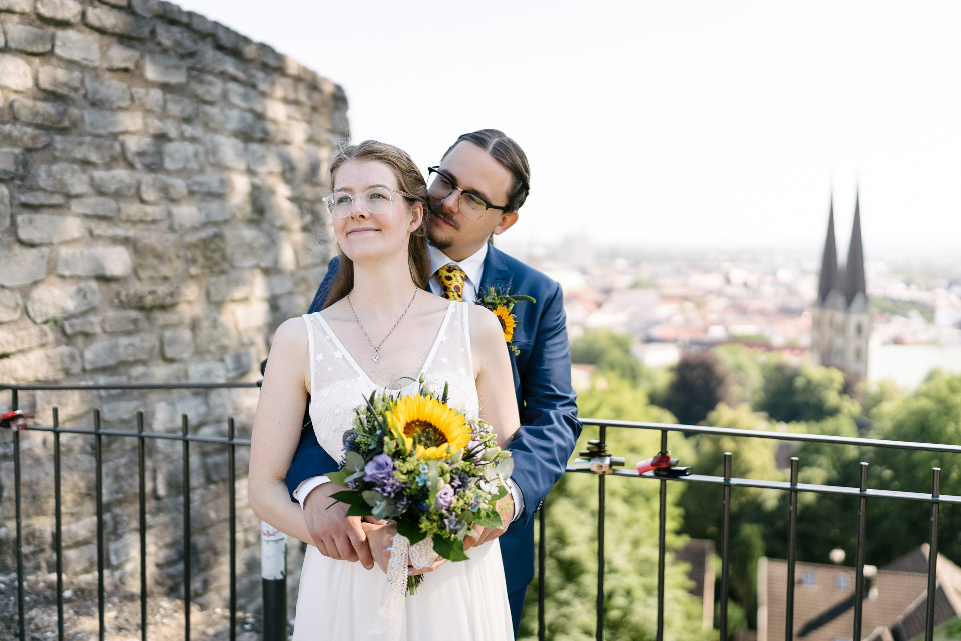 Hochzeitsfotograf: Hochzeit in Bielefeld. Brautpaarshooting bei der Sparrenburg. - Nils Breiner