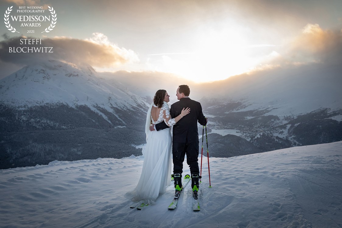 Hochzeitsfotograf: Winterhochzeit in St. Moritz im Engadin - Stefanie Blochwitz Fotografie - Nordlichtphoto