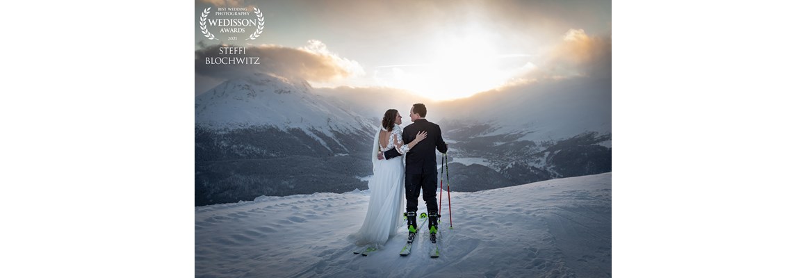 Hochzeitsfotograf: Winterhochzeit in St. Moritz im Engadin - Stefanie Blochwitz Fotografie - Nordlichtphoto