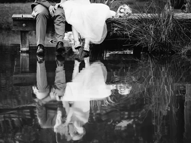 Hochzeitsfotograf: Reflexion im Teich. - Tom Schuller