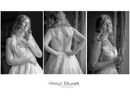 Hochzeitsfotos - Wildsteig - Getting Ready Shooting.
Als Ergänzung und tolles Erlebnis für Braut und/oder Bräutigam, mit erinnerungswürdigen Foto-Momenten.
Ich/Wir dokumentieren die Zeit unmittelbar vor der Trauung:
- Makeup
- Frisur
- erster Blick in den Spiegel
- Spaß mit den Brautjungfern
- "Dad's first view"
- nervöses warten auf die Trauung
 - Foto Neuner, Rum