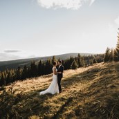 Hochzeitsfotograf - Brautpaarfotos auf der Alm - Rene und Steffi // Hochzeitsfotos und Video