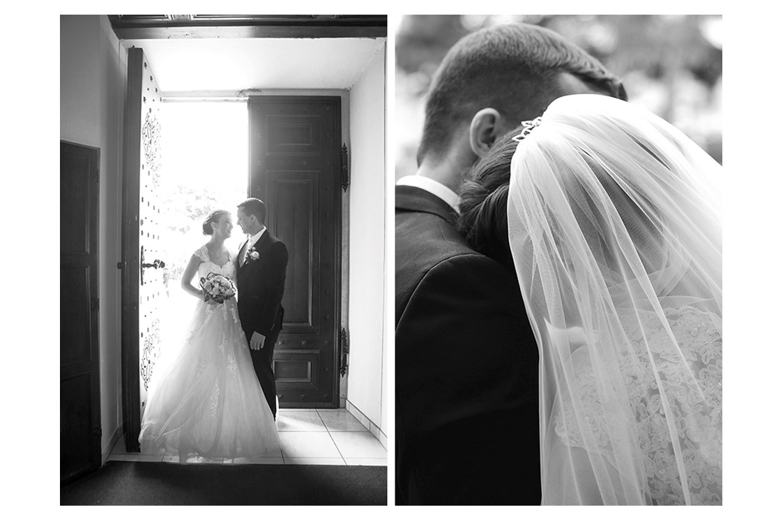 Hochzeitsfotograf: Gegenlichtaufnahme Brautpaar - phototiller I Sophie Tiller