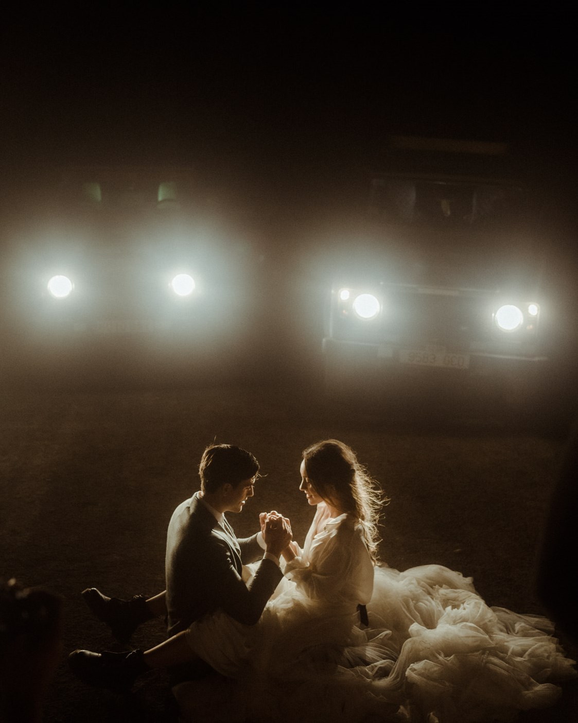 Hochzeitsfotograf: nächtliches Brautpaarshooting nach dem Elopement - Dan Jenson Photography