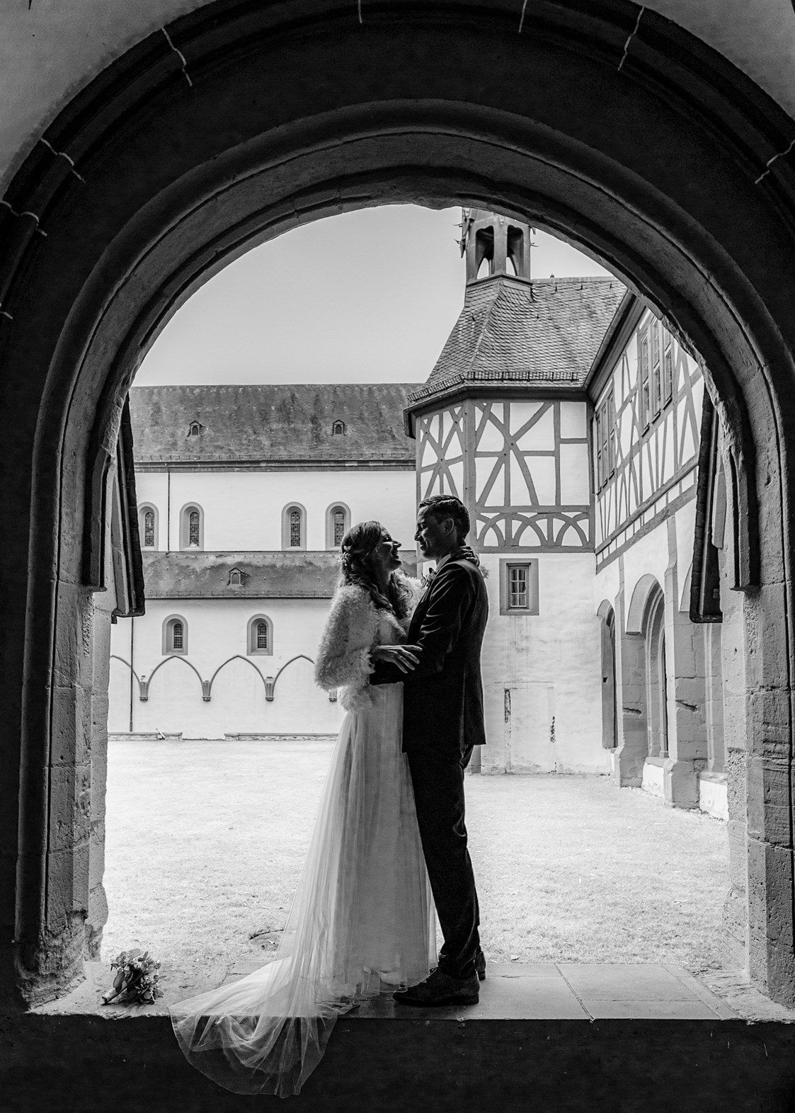 Hochzeitsfotograf: Hochzeitsfotografie, Brautpaar, Kloster Eberbach - Christian Schmidt
