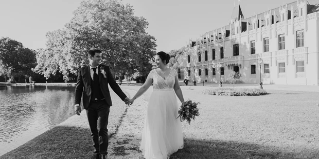 Hochzeitsfotos - Fotostudio - Wels (Wels) - Kirchliche Hochzeit in Wiener Neustadt, Paarfotos Schlosspark Hernstein - Daniela Schönthaller