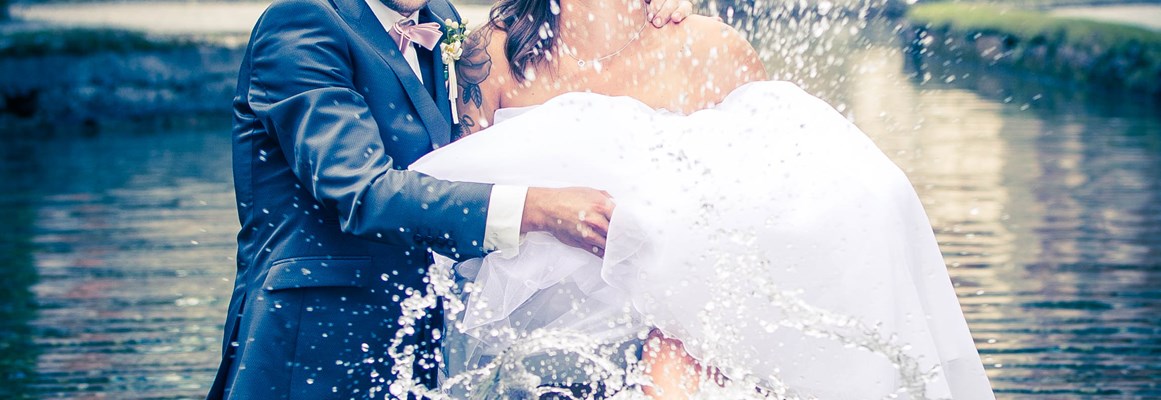 Hochzeitsfotograf: Kurze Abkühlung - Dein schönster Tag - Hochzeitsfotografie