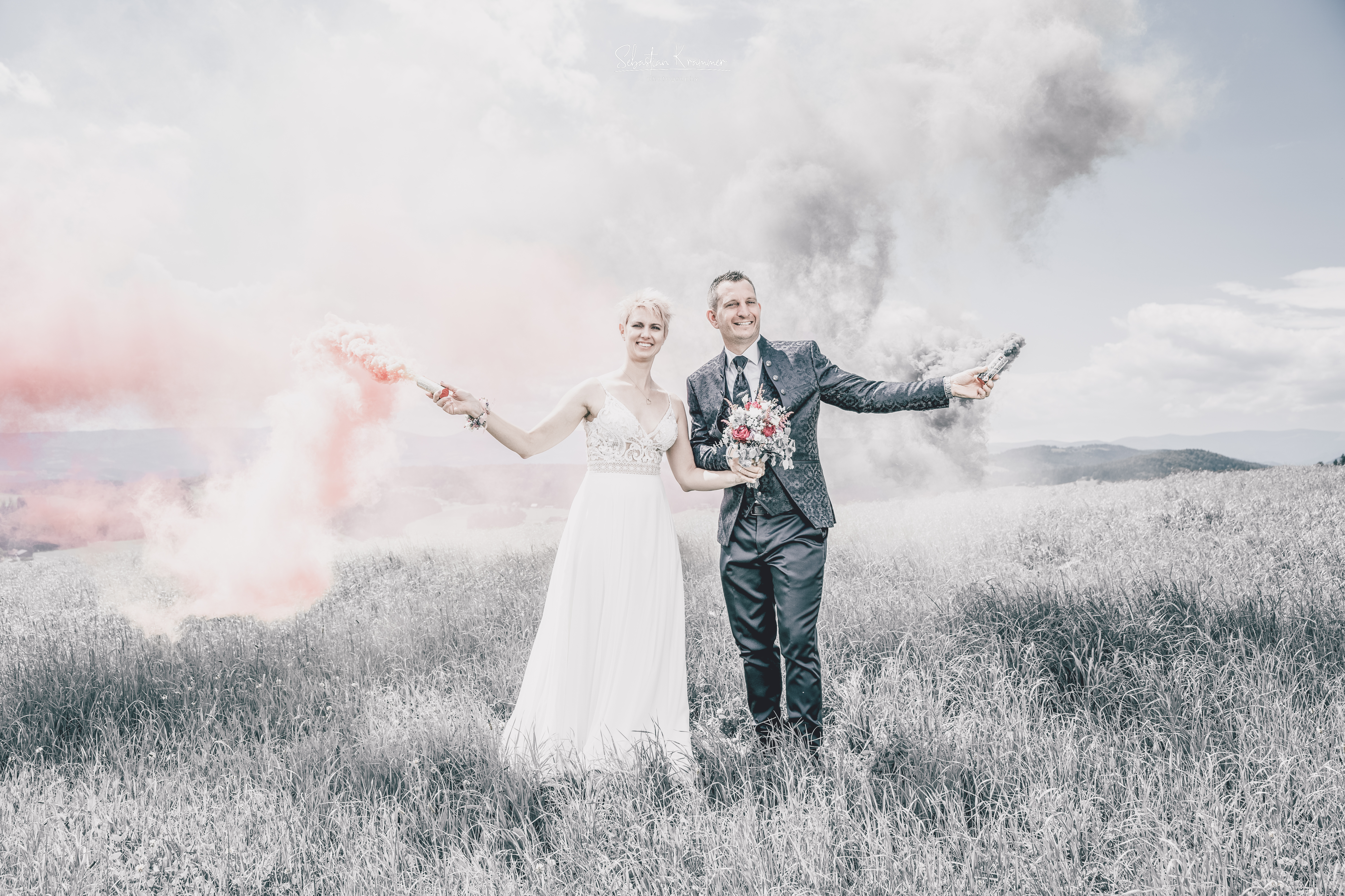 Hochzeitsfotos - Fotostudio - Leopoldsdorf (Leopoldsdorf) - Raucheffekt auf Anfrage - Foto Krammer